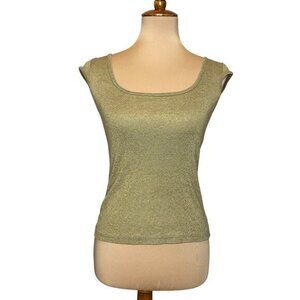 Michael Stars Womens‎ Gold One Size Fits Most Sleeveless Top